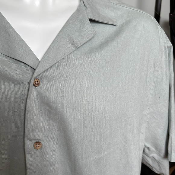 Bluenotes Men’s Casual Linen Blend Button Down, Size Large - Picture 5 of 7